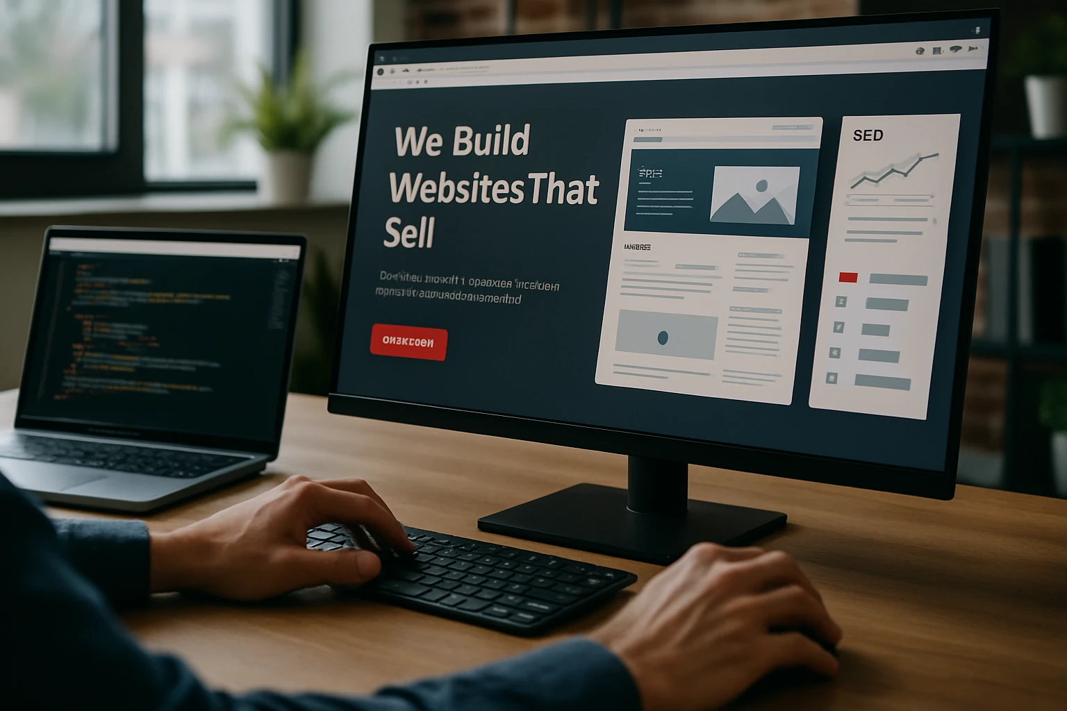 Diseño de sitio web responsivo optimizado para SEO desde Magallanes Desarrollador creando sitio web profesional con diseño atractivo y SEO avanzado